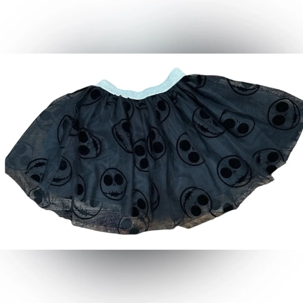 Disney Nightmare Before Christmas Dress Girl's 4T Skirt Black Jack Skellington‎